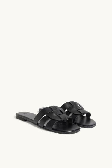 Dona - Sandàlies - pell sintètica - negre