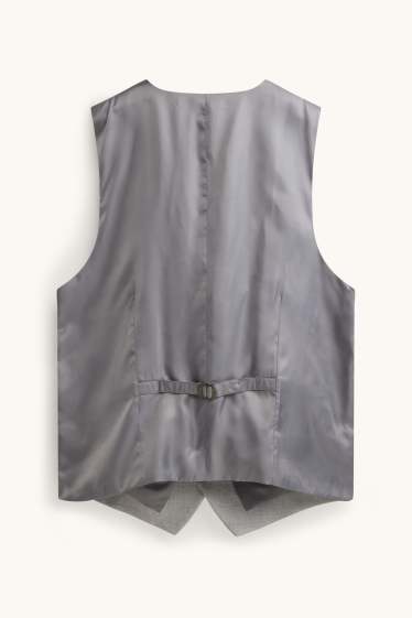 Hommes - Gilet de costume - regular fit - Flex - 4 Way Stretch - gris