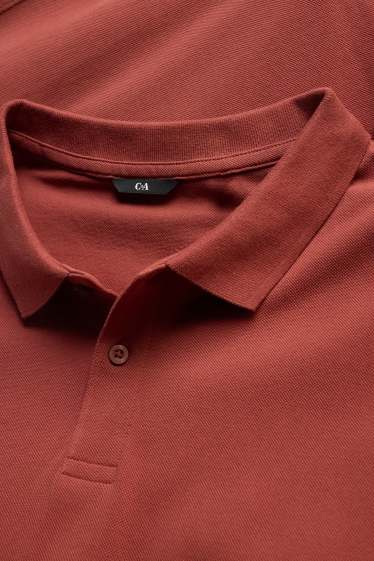 Herren - Poloshirt - Regular Fit - rostbraun