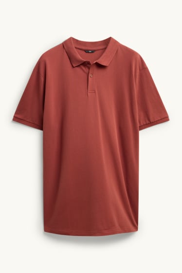 Herren - Poloshirt - Regular Fit - rostbraun