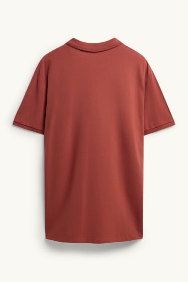 Herren - Poloshirt - Regular Fit - rostbraun