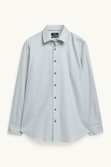 Men - Business shirt - regular fit - kent collar - easy-iron - green