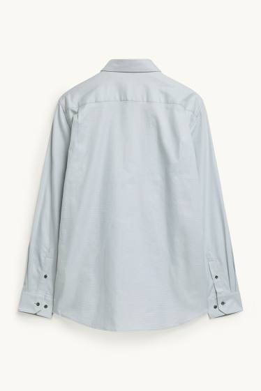 Men - Business shirt - regular fit - kent collar - easy-iron - green