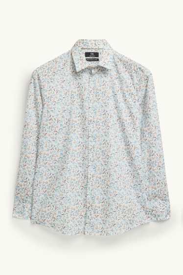 Men - Business shirt - regular fit - Kent collar - easy-iron - white