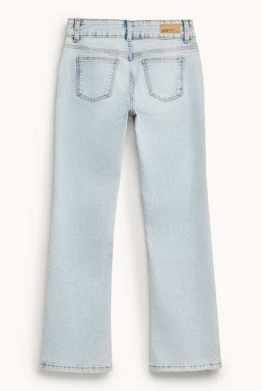 Nena - Osset de peluix - bootcut jeans - LYCRA® - texà blau