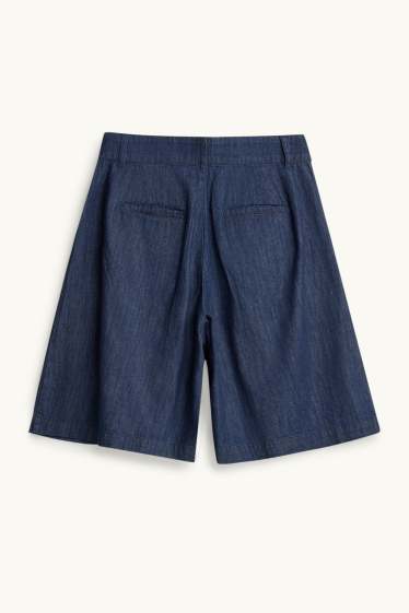 Dona - Jorts - mid waist - texà blau fosc