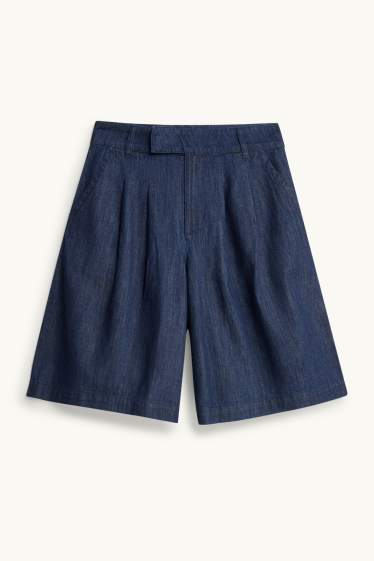 Dona - Jorts - mid waist - texà blau fosc