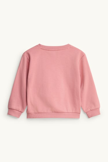 Bambine - Orsacchiotto - felpa - effetto brillante - rosa