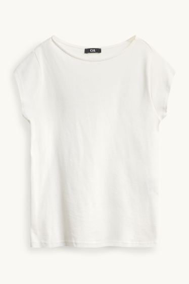 Femmes - T-shirt - blanc
