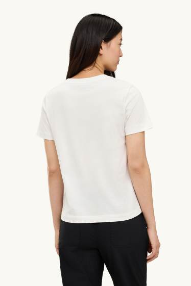 Femmes - T-shirt - regular fit - blanc
