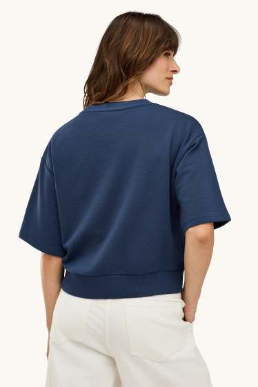 Donna - Felpa - blu scuro