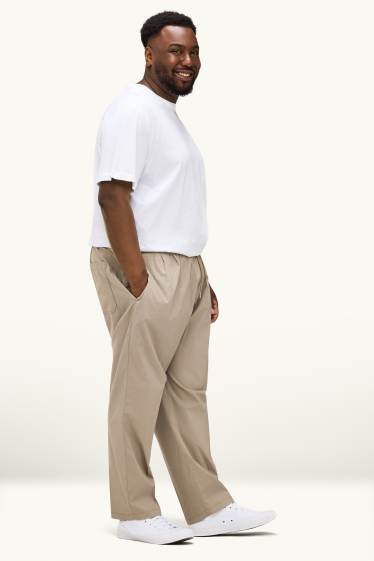 Bărbați - Pantaloni - relaxed fit - bej
