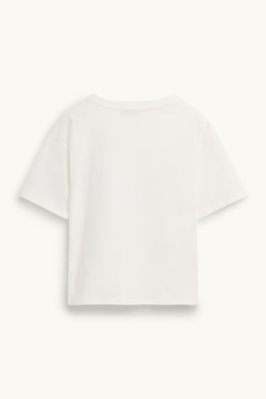 Kinder Mädchen - K-Pop - Kurzarmshirt - weiß