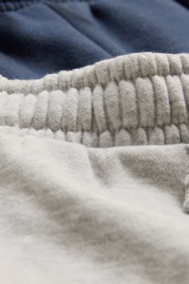 Kinderen: jongens - Set van 2 - joggingbroek - blauw / grijs