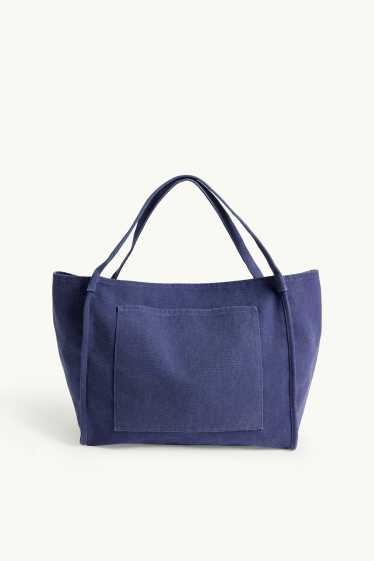 Dona - Bossa shopper gran - texà blau fosc