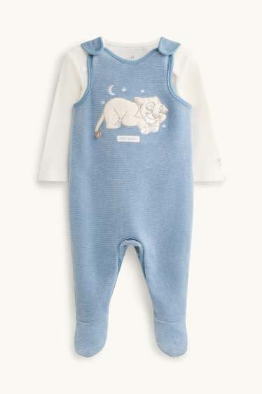 Bébés garçons - Le Roi Lion - ensemble avec grenouillère - 2 pièces - bleu / blanc