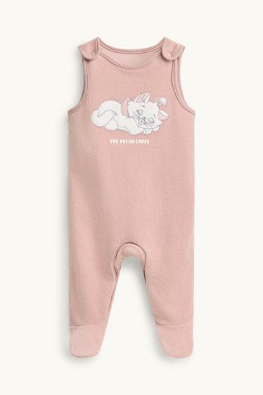 Unisexe - Aristochats - ensemble avec grenouillère - 2 pièces - blanc / rose