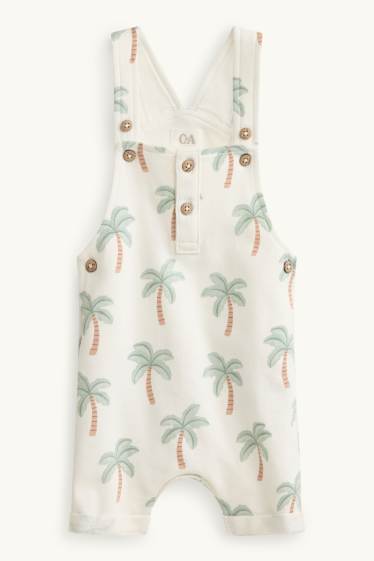 Baby Buben - Palme - Baby-Outfit - 3 teilig - weiß