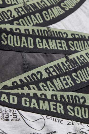 Children Boys - Multipack of 5 - gaming - boxer shorts - gray / black