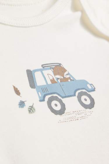 Neonati - Confezione da 10 - volpe e bosco - body per neonati - verde / beige