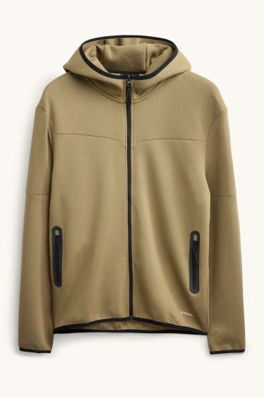 Home - Dessuadora oberta amb caputxa - caqui