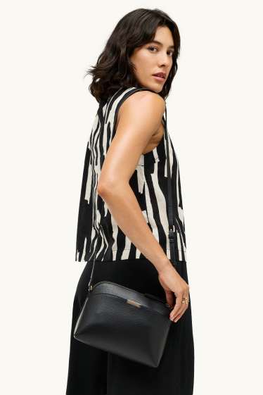 Women - Crossbody bag - faux leather - black