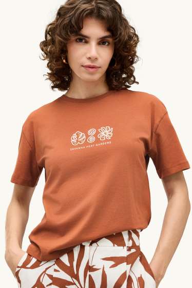 Femmes - T-shirt - regular fit - orange
