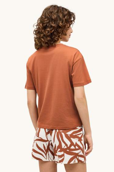 Femmes - T-shirt - regular fit - orange