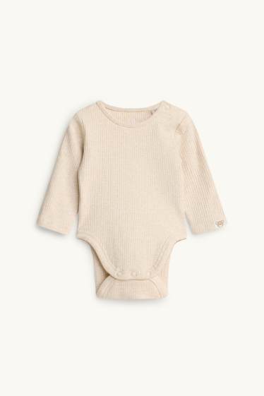 Baby Boys - Teddy bear - newborn outfit - 2 piece - cremewhite