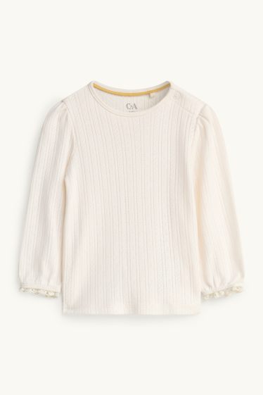 Bébés filles - Petites fleurs - tenue bébé - 2 pièces - jaune