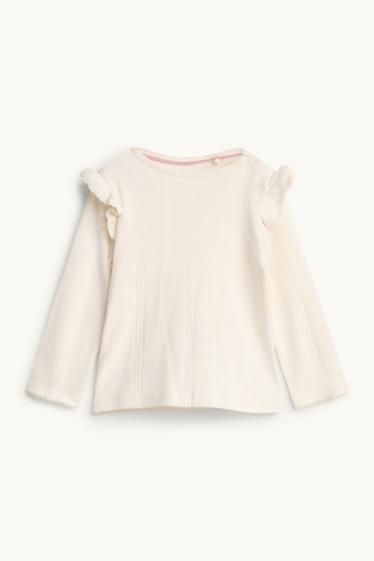 Baby Girls - Heart - baby outfit - 2 piece - rose