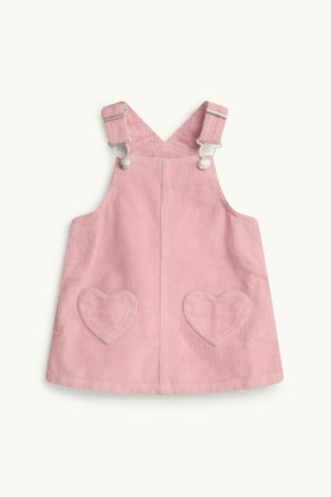 Baby Girls - Heart - baby outfit - 2 piece - rose