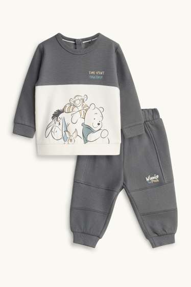 Nadó nen - Winnie the Pooh - conjunt per a nadó - acanalat - 2 peces - gris