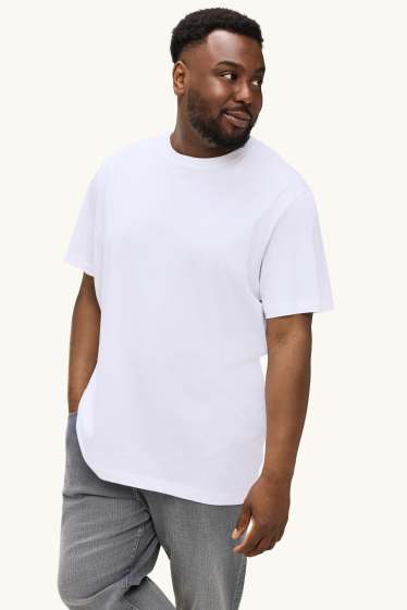 Herren - T-Shirt - Regular Fit - weiss