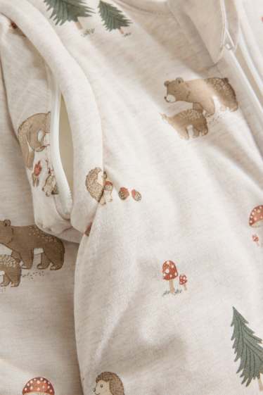 Bébés garçons - Animaux de la forêt - gigoteuse - 6-18 mois - beige