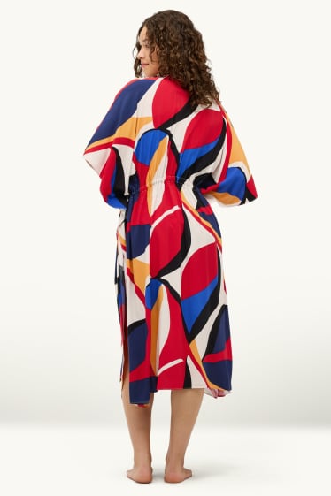 Donna - Kimono - fantasia - rosso / blu