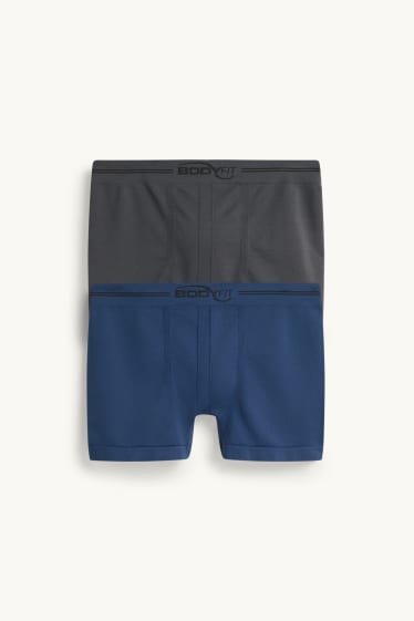 Men - Multipack of 2 - trunks - seamless - dark blue