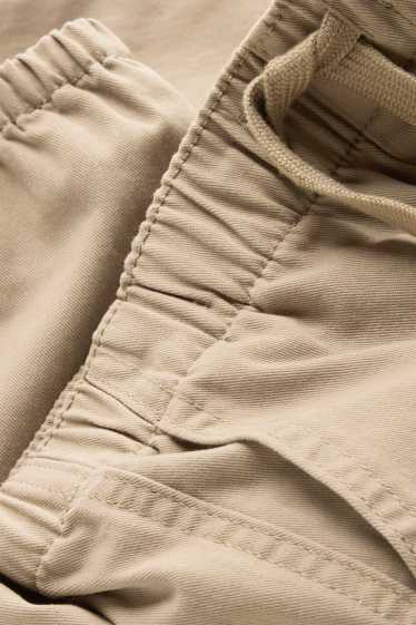 Kinder Buben - Hose - Relaxed Fit - hellbraun