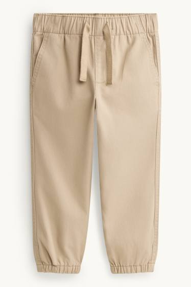 Kinder Buben - Hose - Relaxed Fit - hellbraun