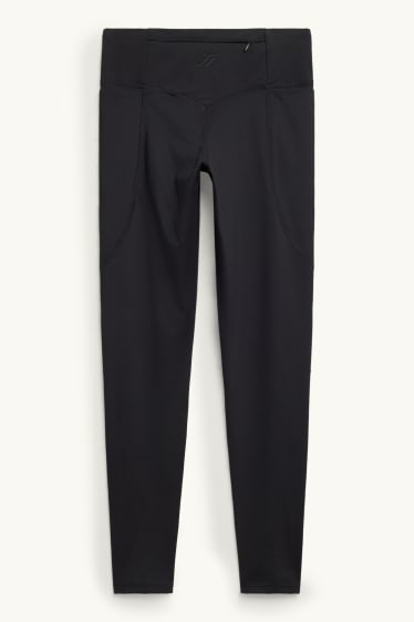 Damen - Sport-Leggings - 4 Way Stretch - UV-Schutz - schwarz