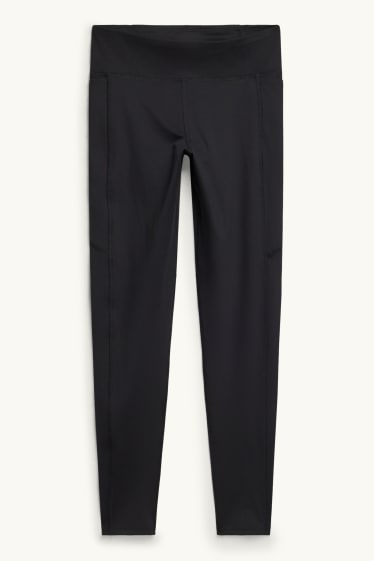Damen - Sport-Leggings - 4 Way Stretch - UV-Schutz - schwarz
