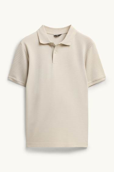 Bărbați - Tricou polo - bej