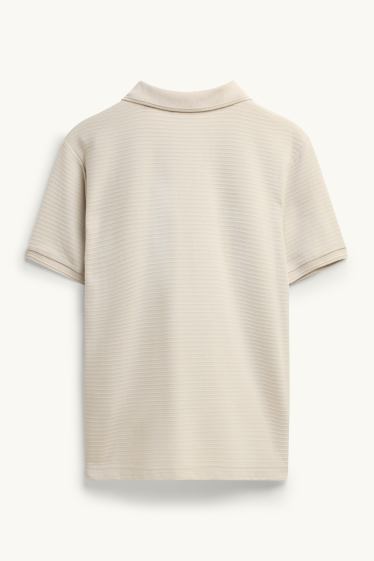 Bărbați - Tricou polo - bej