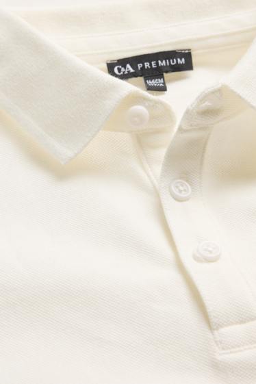 Kinder Buben - Poloshirt - weiß
