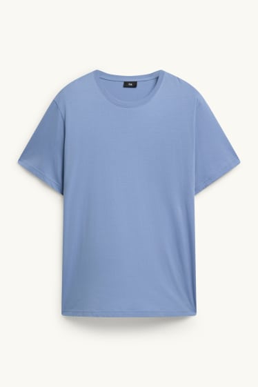 Heren - T-shirt - regular fit - lichtblauw