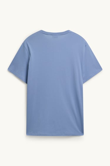 Heren - T-shirt - regular fit - lichtblauw
