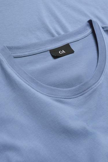 Heren - T-shirt - regular fit - lichtblauw