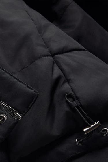 Hommes - Veste à capuche - doublée - noir