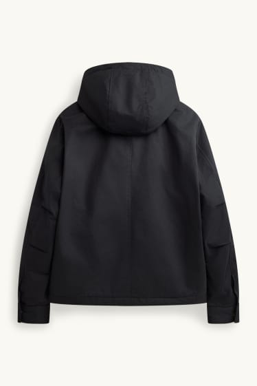 Hommes - Veste à capuche - doublée - noir