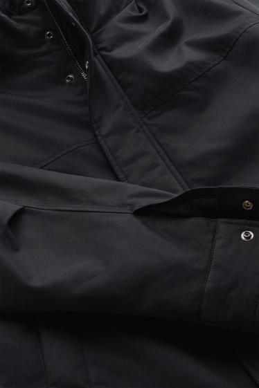 Hommes - Veste à capuche - doublée - noir